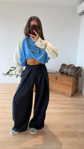PANTALON BLEU MARINE