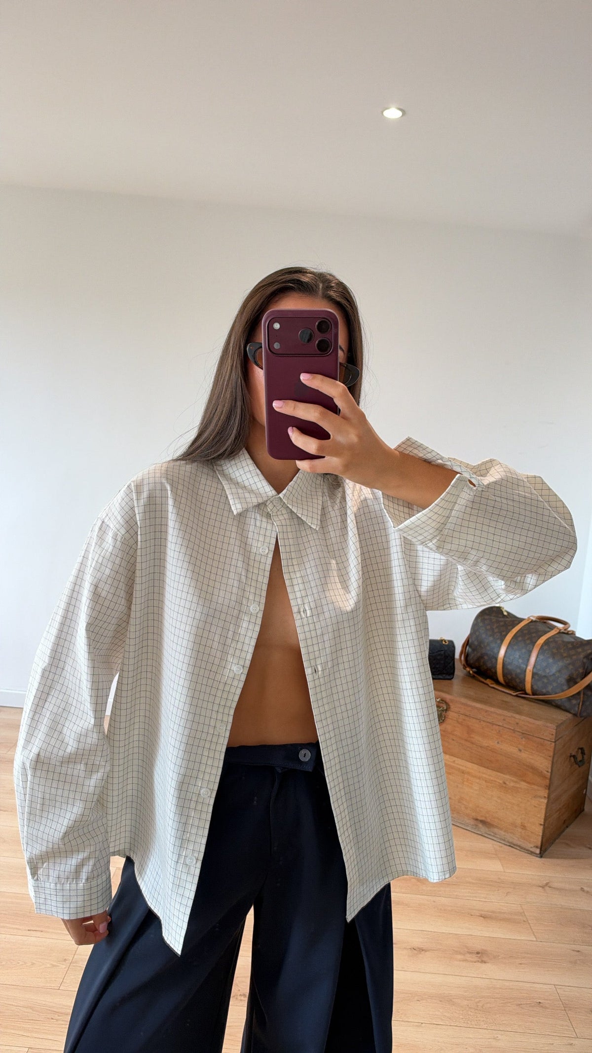 CHEMISE "ASTRID" À CARREAUX