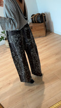 JEAN BANDANA MARRON 