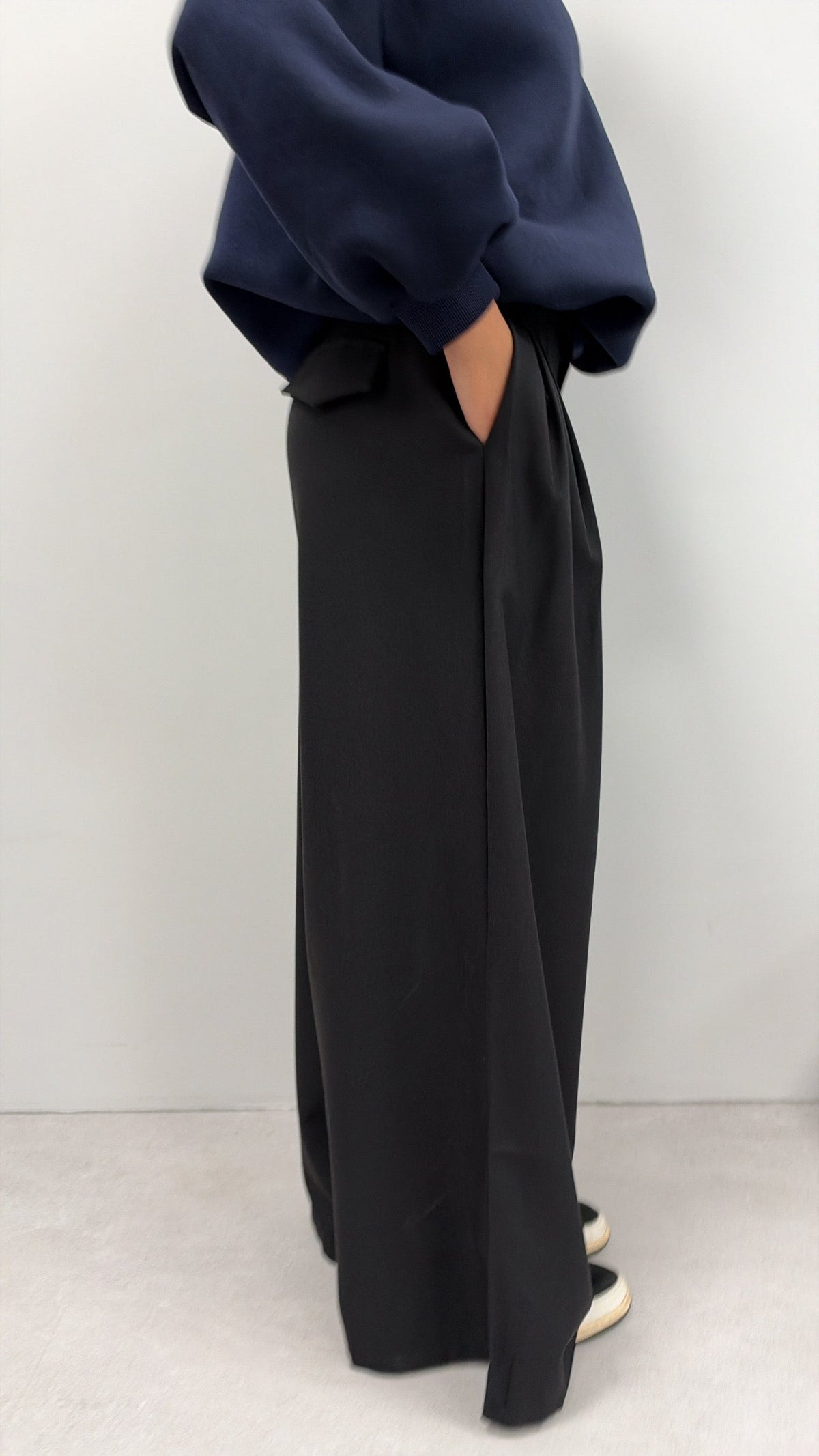 PANTALON "MATHIEU" NOIR PRE COMMANDE EXPÉDITION À PARTIR DU 20/10