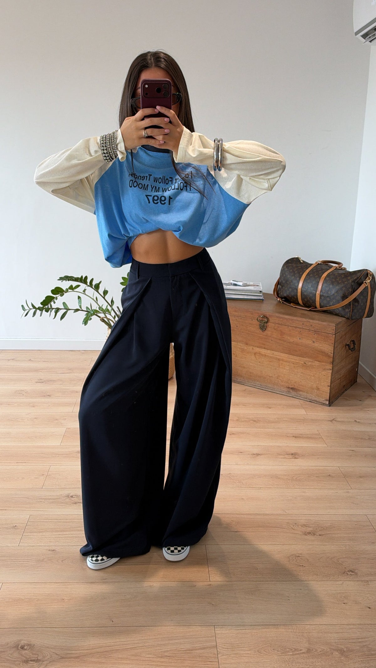 PANTALON BLEU MARINE