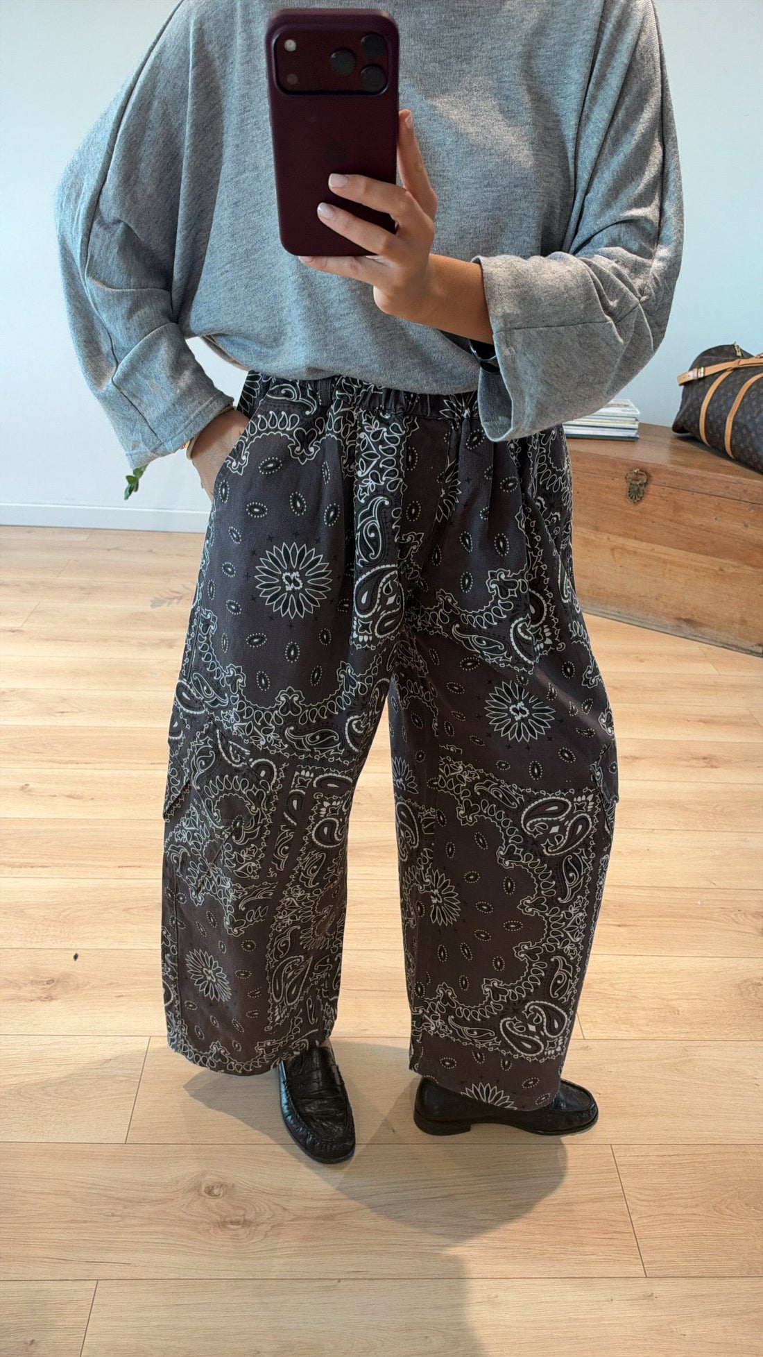 JEAN BANDANA MARRON "MATTEO"