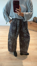 JEAN BANDANA MARRON 