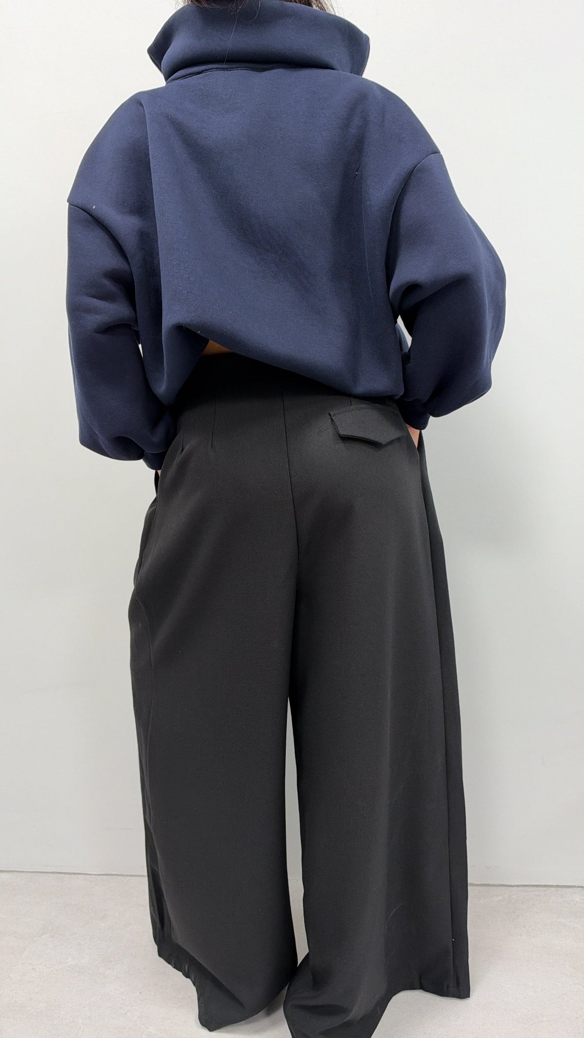PANTALON "MATHIEU" NOIR PRE COMMANDE EXPÉDITION À PARTIR DU 20/10