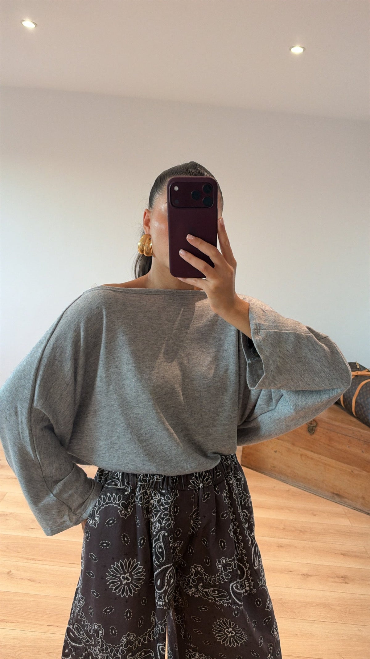 PULL DOS NU "CHIARA" GRIS