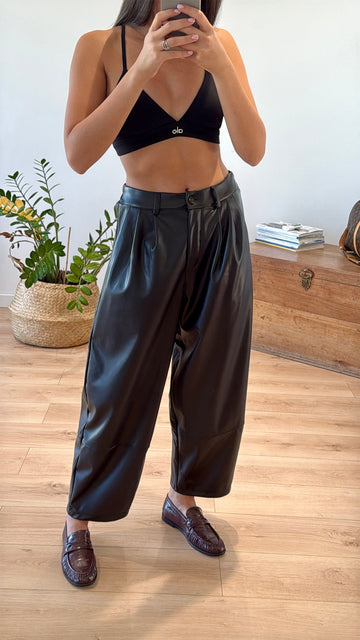PANTALON "LISA" CUIR SYNTHÉTIQUE