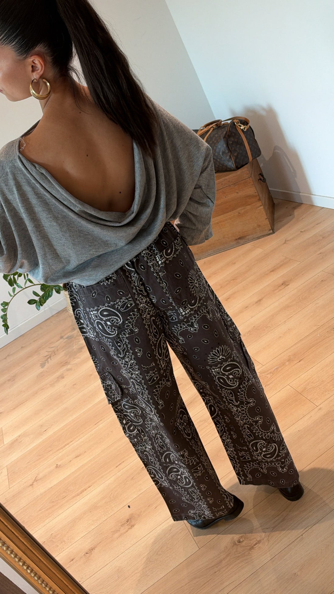 PULL DOS NU "CHIARA" GRIS
