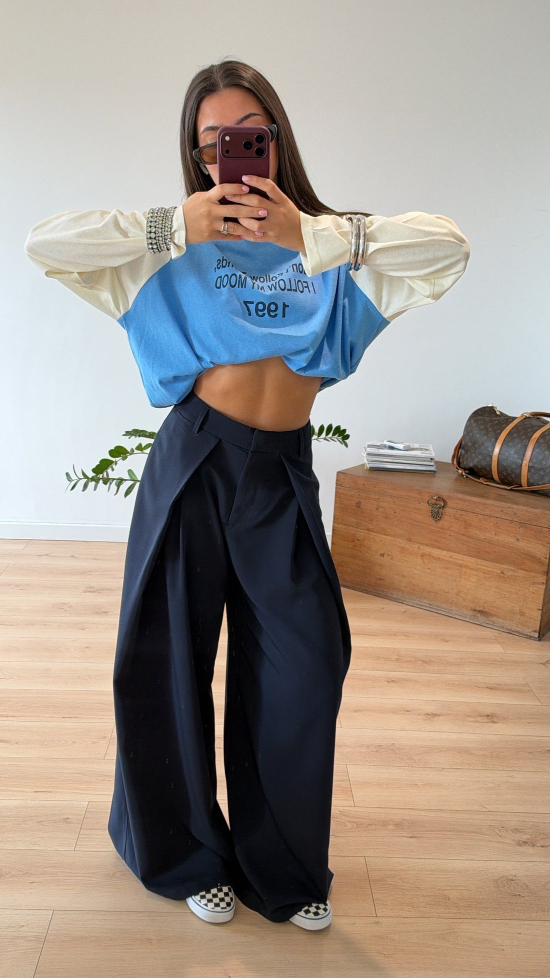 PANTALON BLEU MARINE