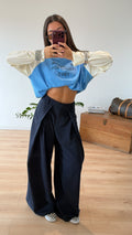 PANTALON BLEU MARINE