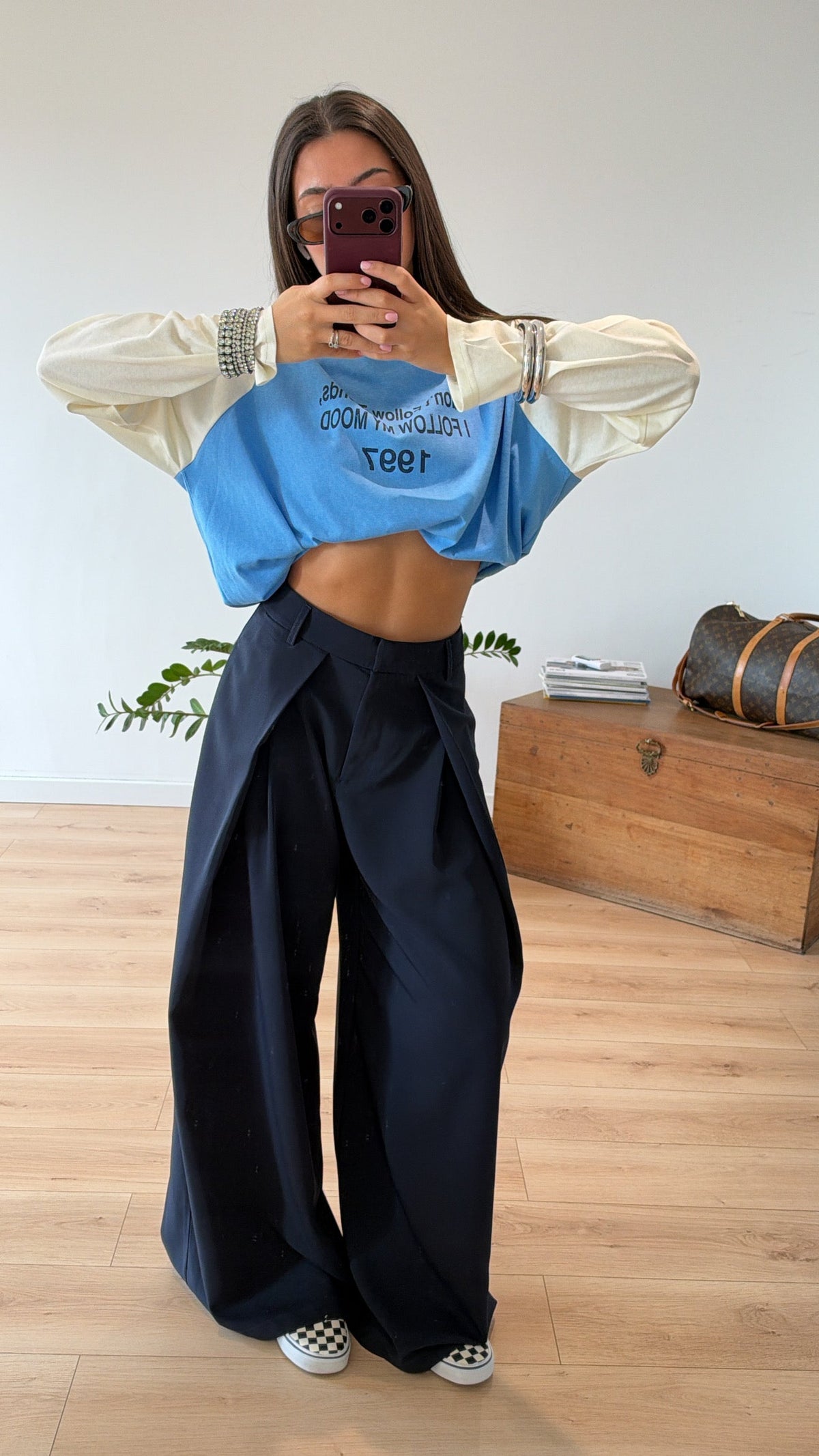 PANTALON BLEU MARINE