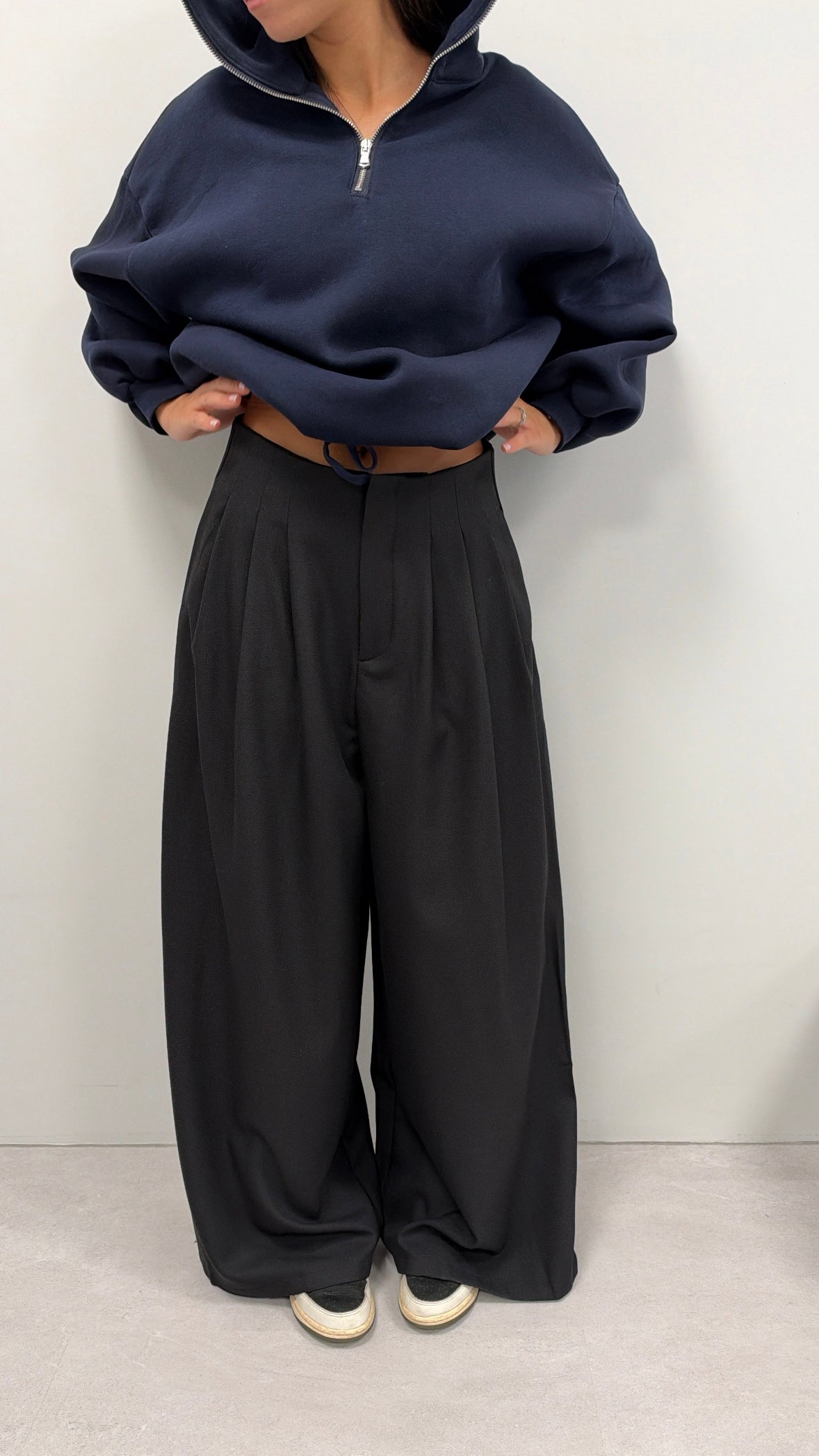 PANTALON "MATHIEU" NOIR PRE COMMANDE EXPÉDITION À PARTIR DU 20/10