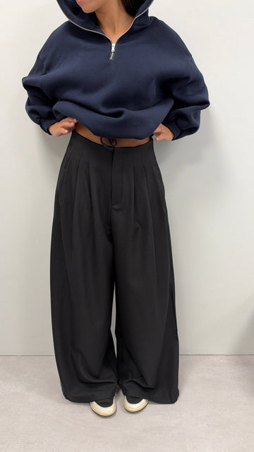 PANTALON "MATHIEU" NOIR PRE COMMANDE EXPÉDITION À PARTIR DU 20/10