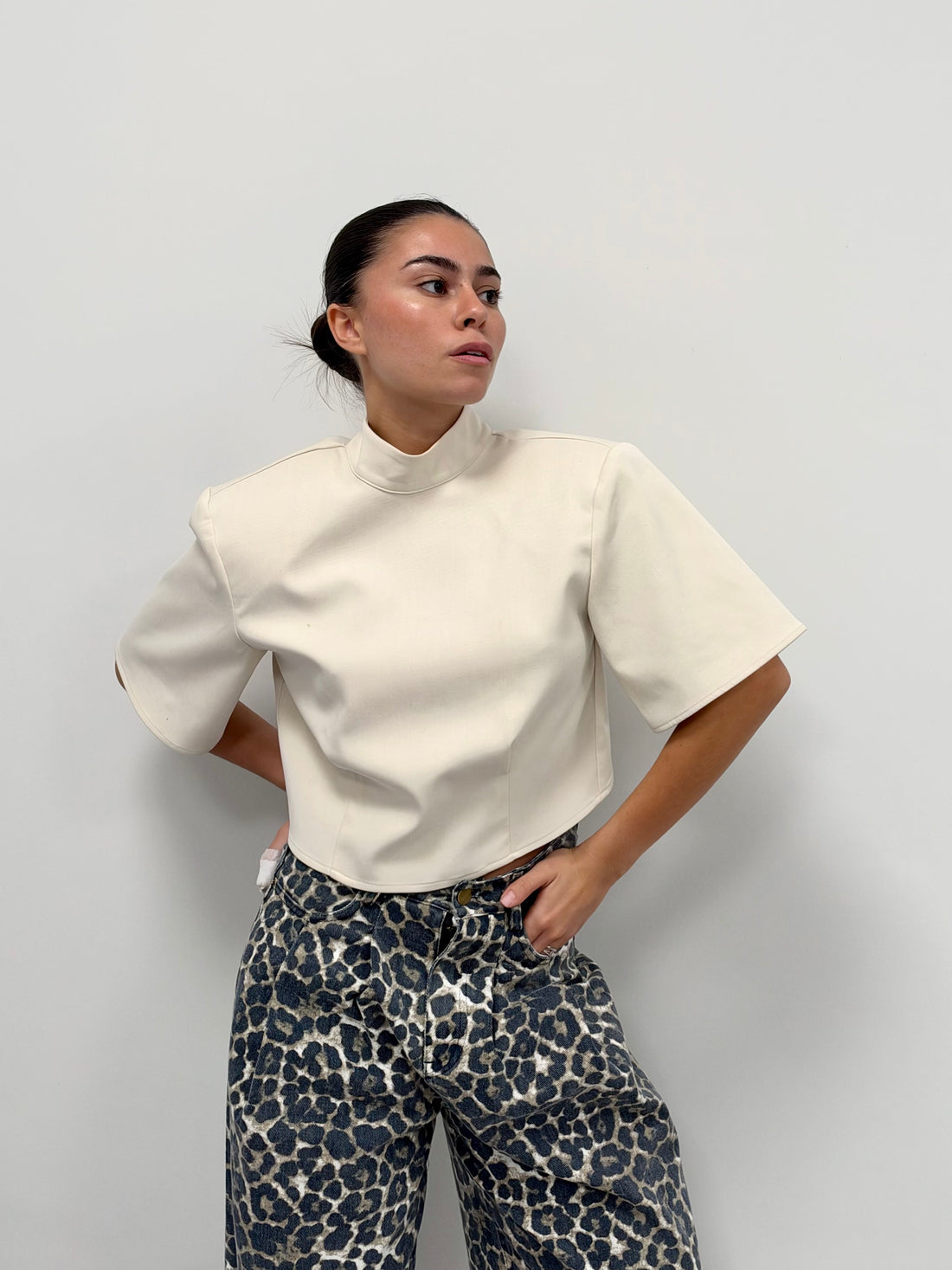 TOP « MARIE » BEIGE
