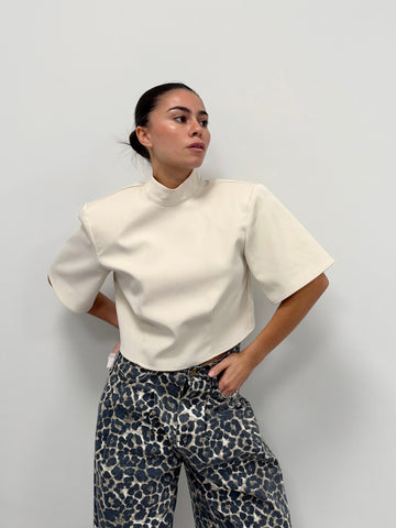 TOP « MARIE » BEIGE